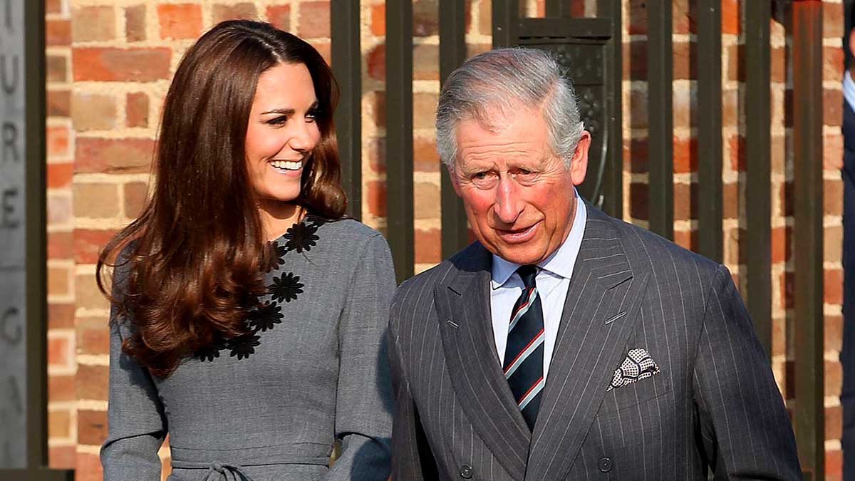 Kate Middleton y su suegro, el rey Carlos III