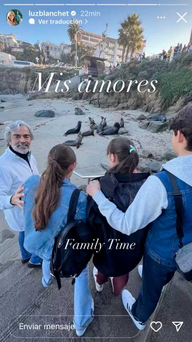 Lorenzo Lazo ya convive con los hijos de Luz Blanchet. 