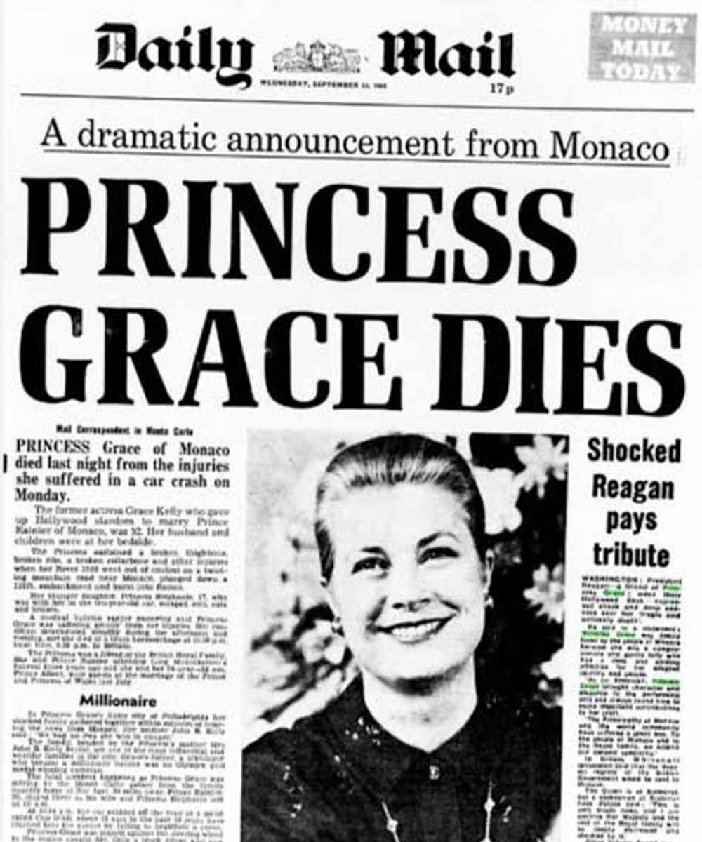 Edición de 'The Daily Mail' donde se dio a conocer la muerte de Grace Kelly. 