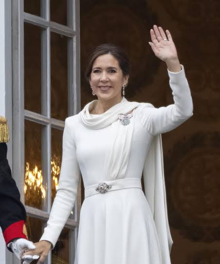 El vestido que usó la reina Mary: un gesto hacia sus cualidades como nueva soberana de Dinamarca. 