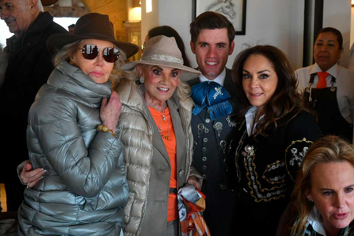 Mercedes Sánchez Navarro, María de los Ángeles Aldir y Guillermo Hermoso de Mendoza