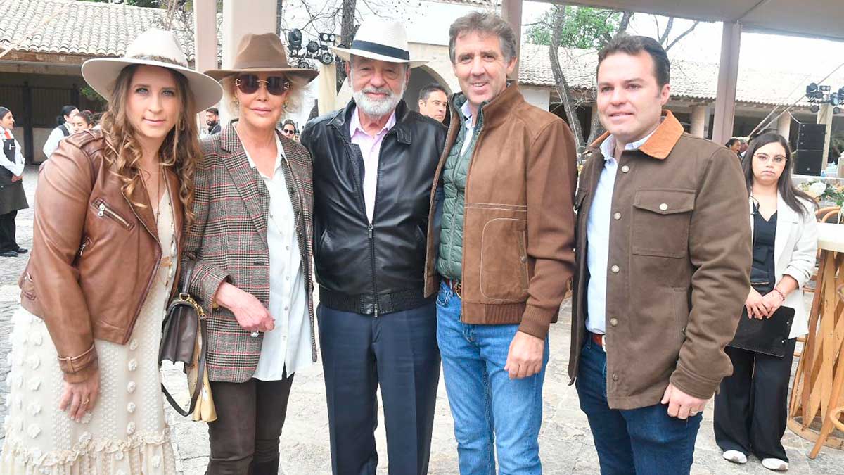 Carlos Slim Helú y Mercedes Sánchez Navarro despiden a Pablo Hermoso de Mendoza en San Miguel de Allende