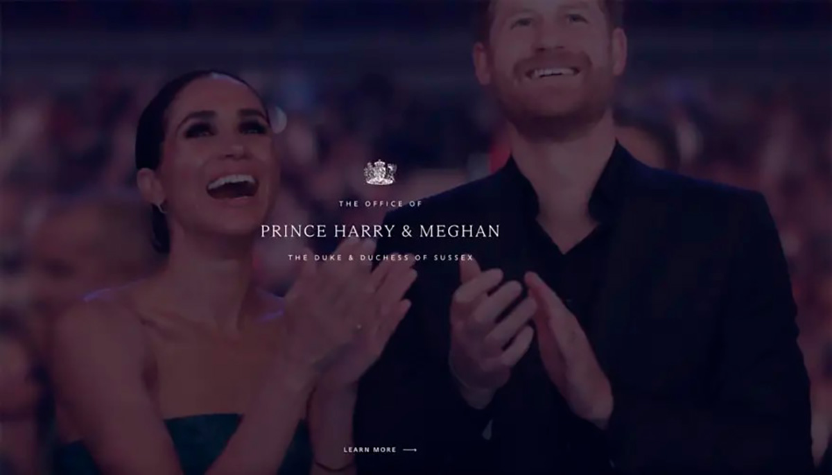 Harry y Meghan lanzan su nuevo sitio web que la familia real británica quisiera retirar de inmediato.