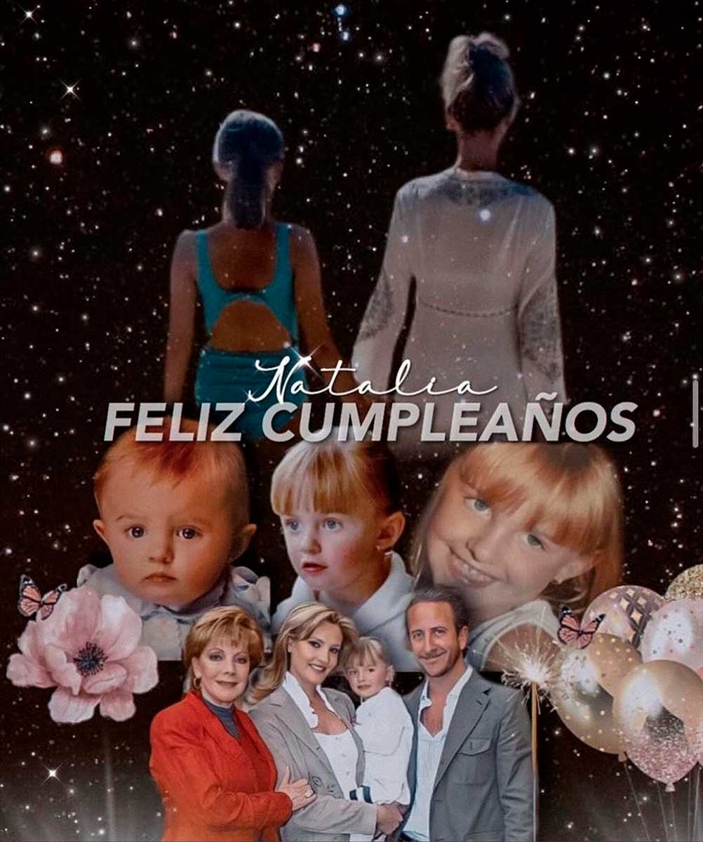 Chantal Andere celebra el cumpleaños de su hija Natalia.