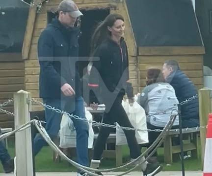 Kate Middleton y el príncipe William en su última aparición pública.