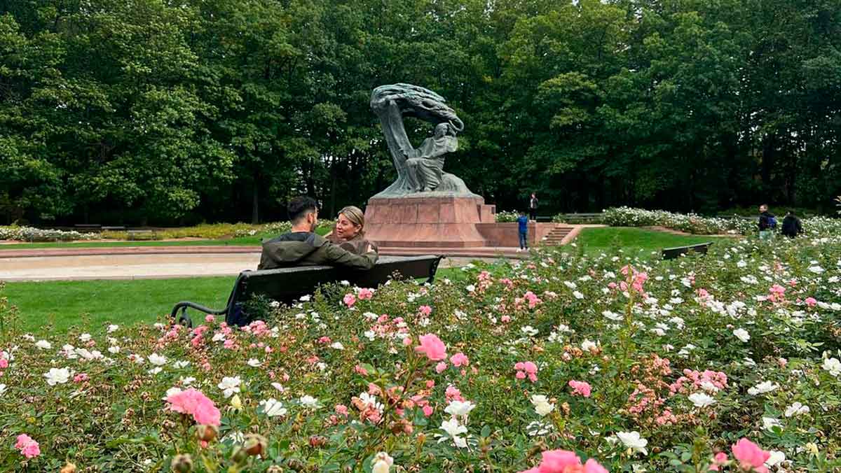 Ludwika y Emiliano en uno de sus múltiples viajes. 