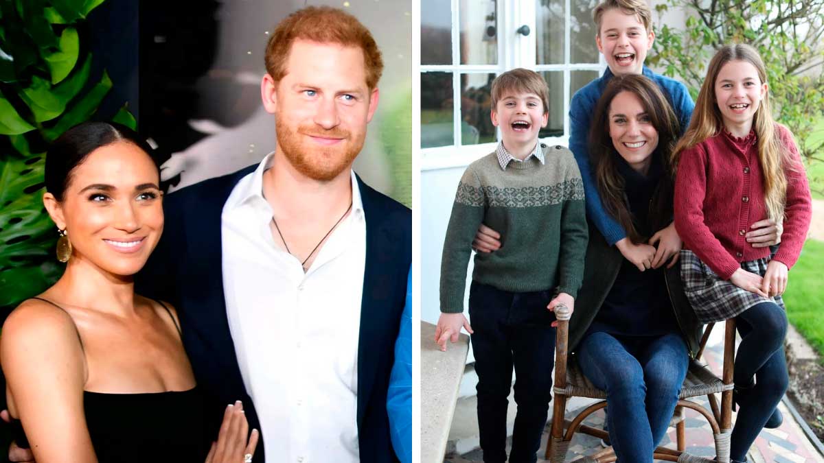 El príncipe Harry y Meghan Markle se ven “salpicados” por escándalo de la foto familiar mal editada de Kate Middleton