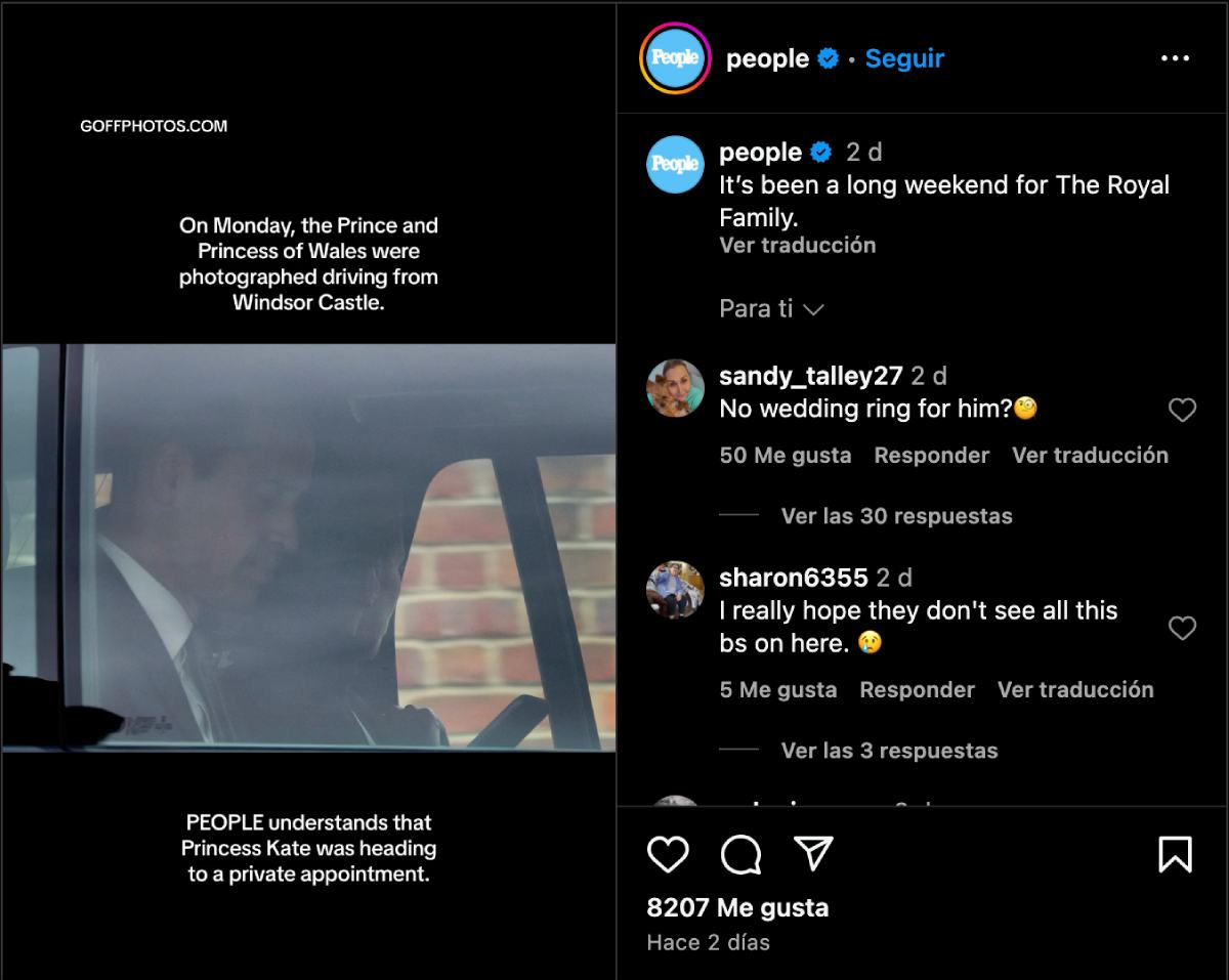 El príncipe William y Kate Middleton fueron vistos saliendo de Windsor el lunes horas después de que ella publicara su disculpa por editar su foto familiar por el Día de las madres.