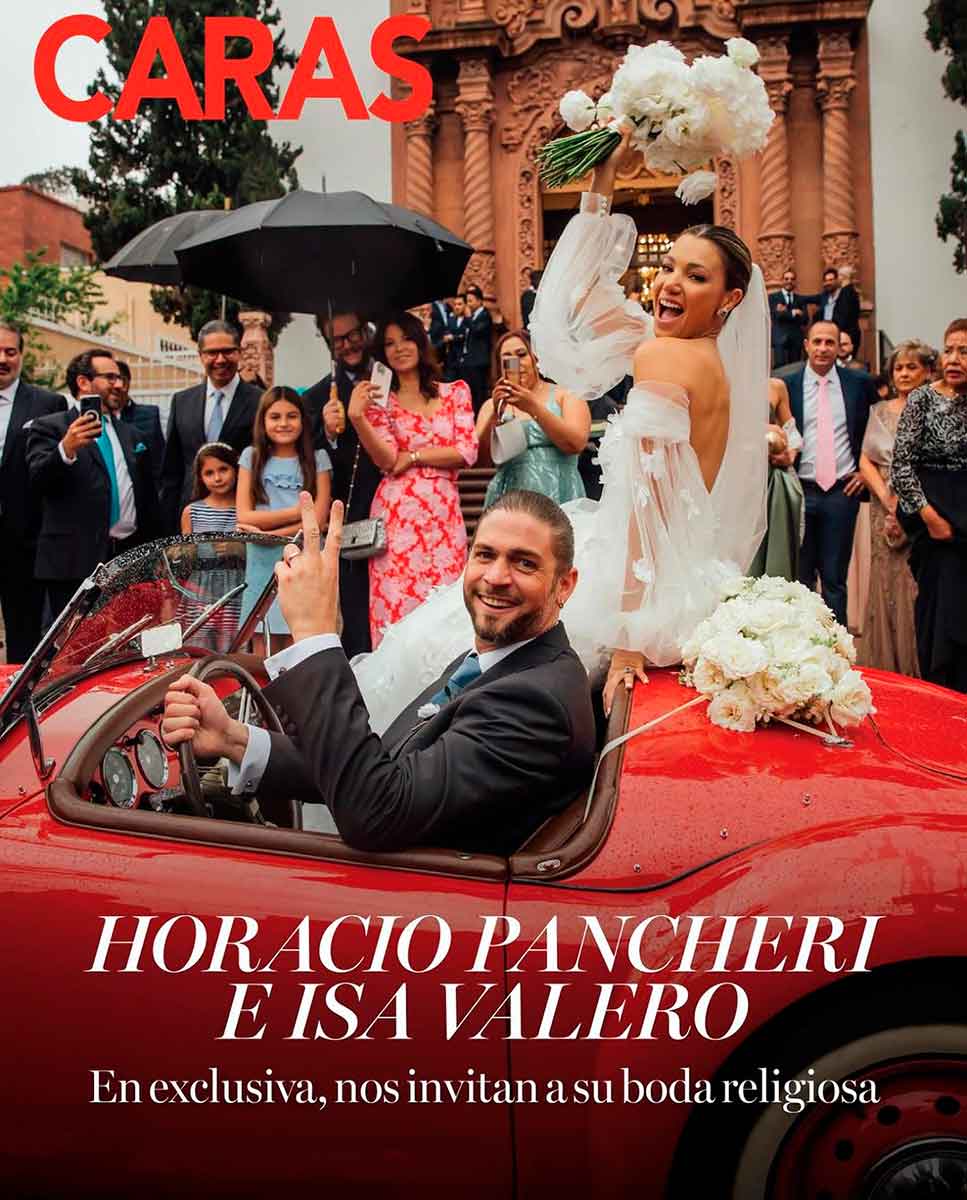 La revista Caras ha seguido de cerca la historia de Isa Valero y Horacio Pancheri y fue quien tuvo la exclusiva de su boda.