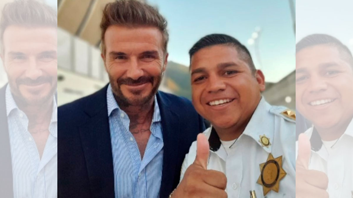 VIDEO: Así sorprendió David Beckham a un policía de tránsito de Monterrey