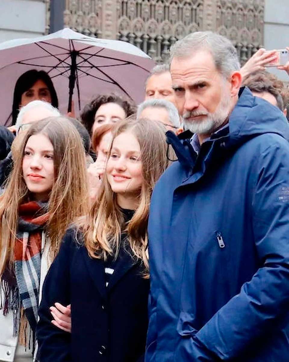 Leonor ya presume con más seguridad su sonrisa porque después de dos años ya no usa brackets.