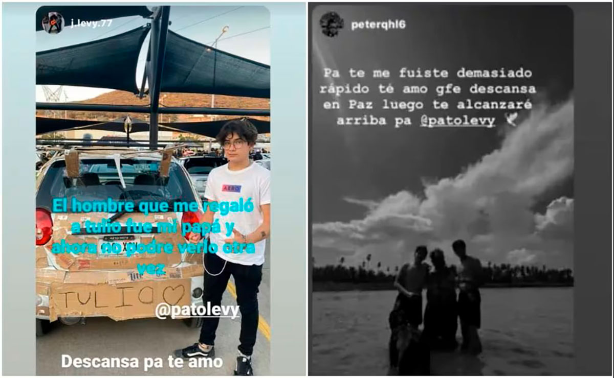 Juan y Pedro, hijos de Pato Levy, dedicaron un emotivo mensaje a su papá en sus respectivas redes sociales.