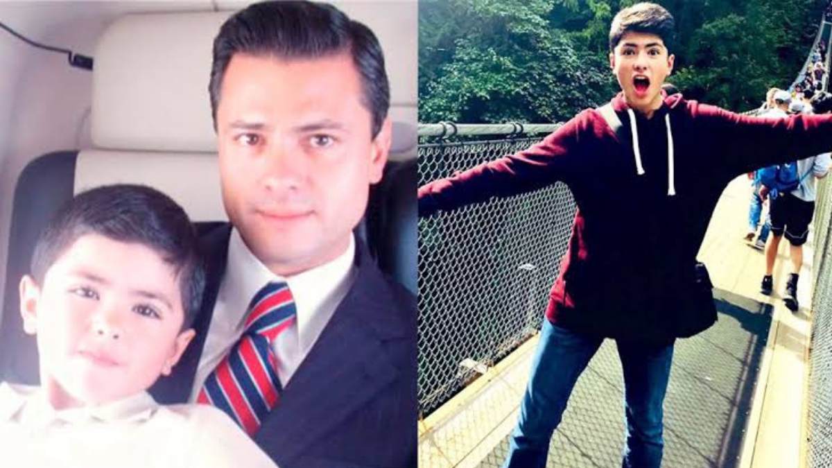 Él es Diego, hijo menor de Enrique Peña Nieto que acaba de cumplir 20 años, fruto de su relación con Maritza Díaz