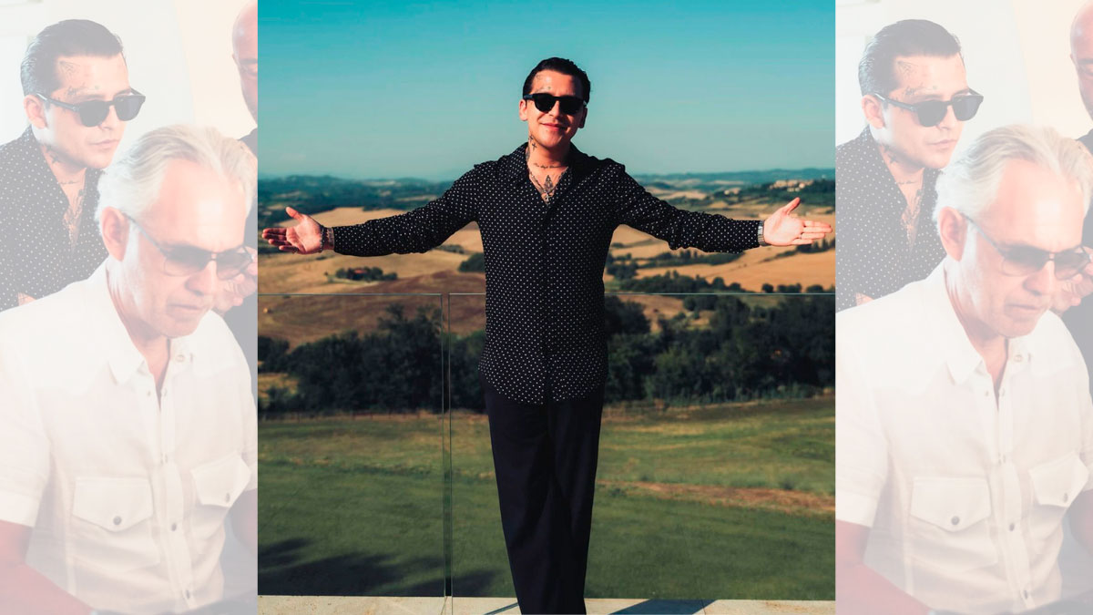 Christian Nodal triunfa en Italia junto a Andrea Bocelli, en medio de rumores de compromiso con Ángela Aguilar