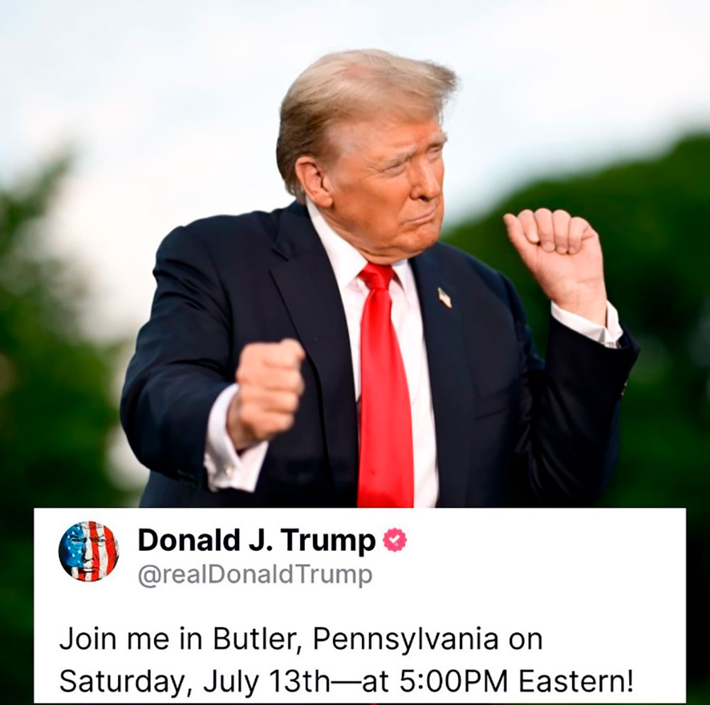 Donald Trump está recorriendo el país para cumplir con su campaña presidencial.