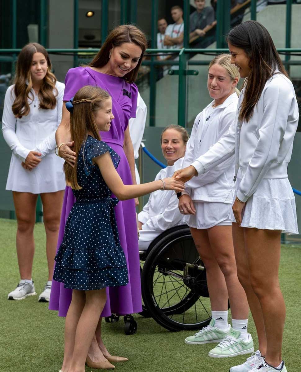 Kate Middleton y princesa Charlotte en Wimbledon