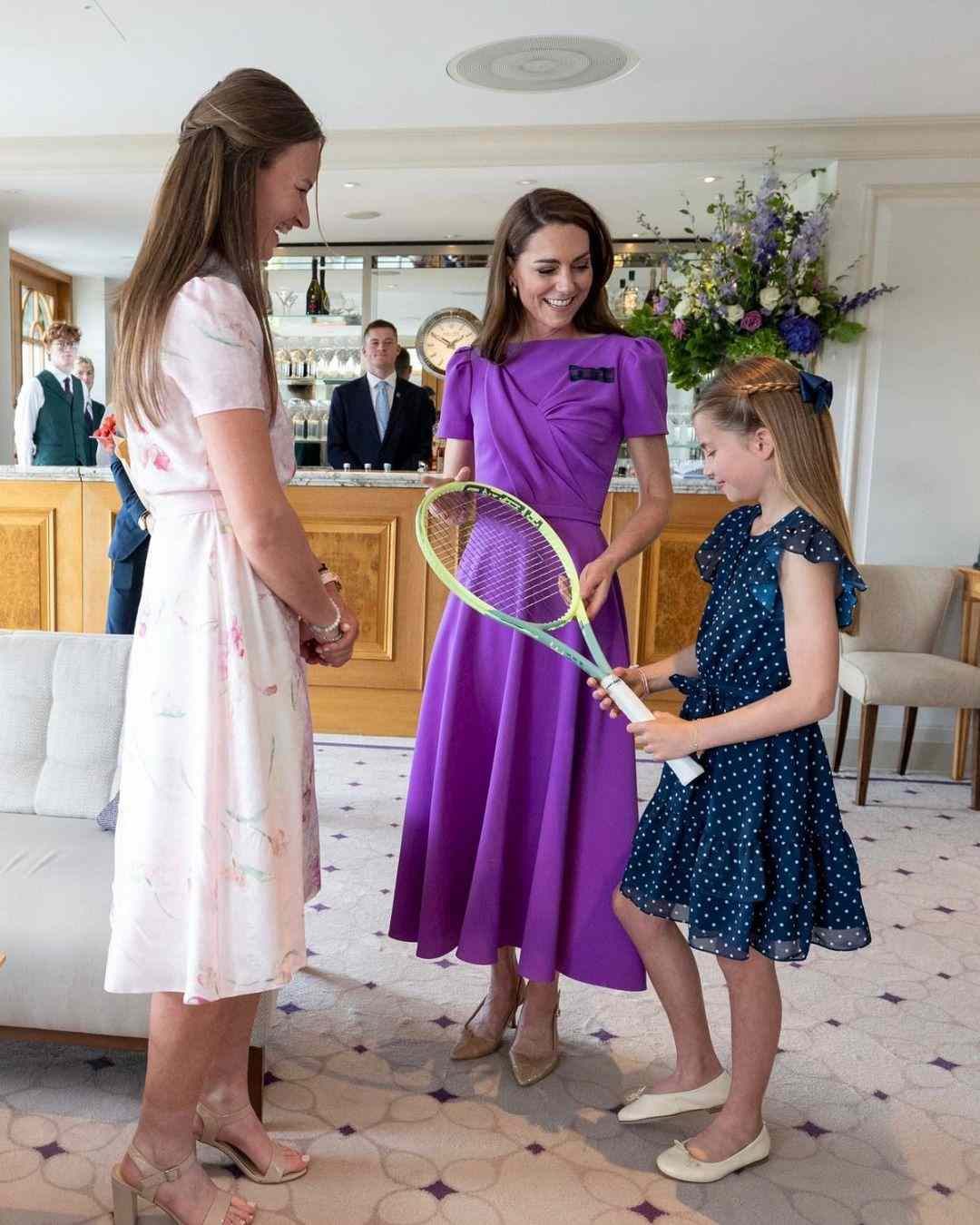 La princesa de Gales junto con su hija, Charlotte