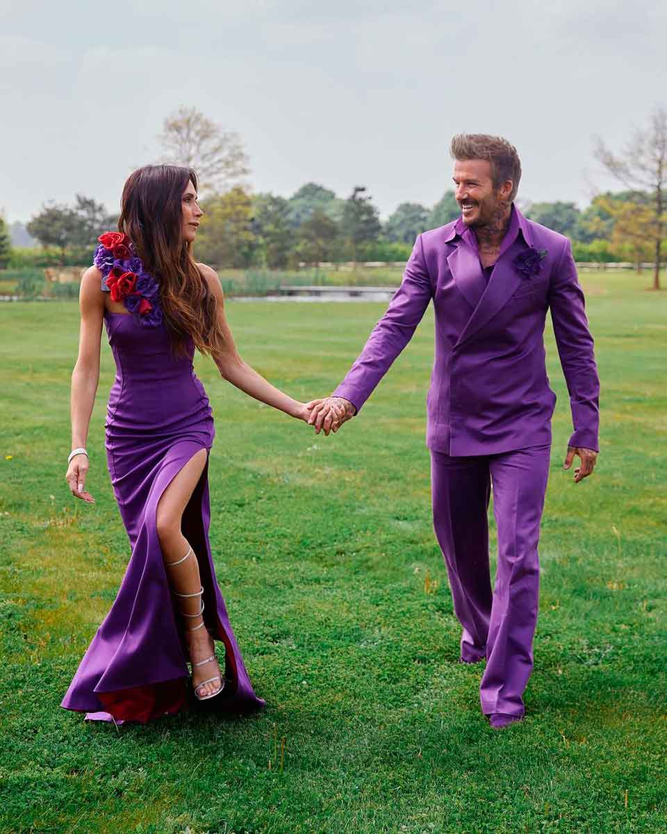 Los Beckham cumplieron 25 años de casados.