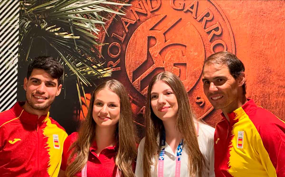 Carlos Alcaraz, princesa Leonor, infanta Sofía, Rafa Nadal.