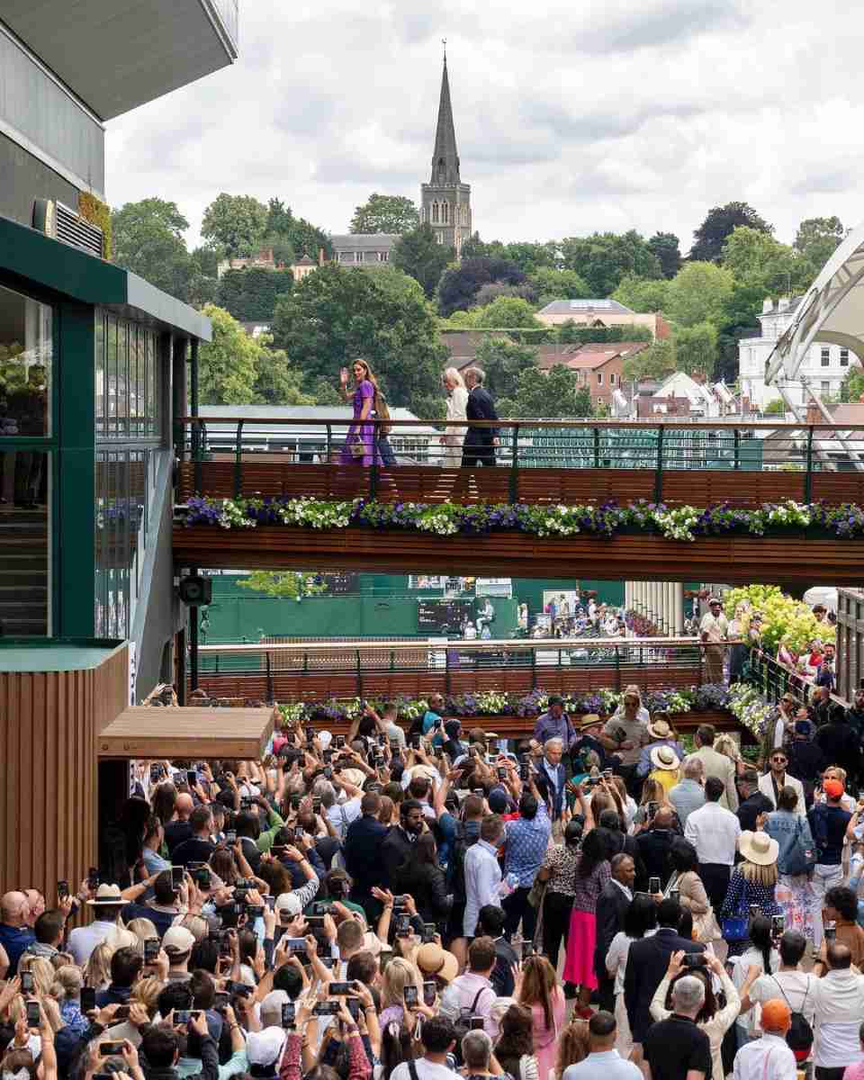 Kate Middleton llegando a Wimbledon 2024.