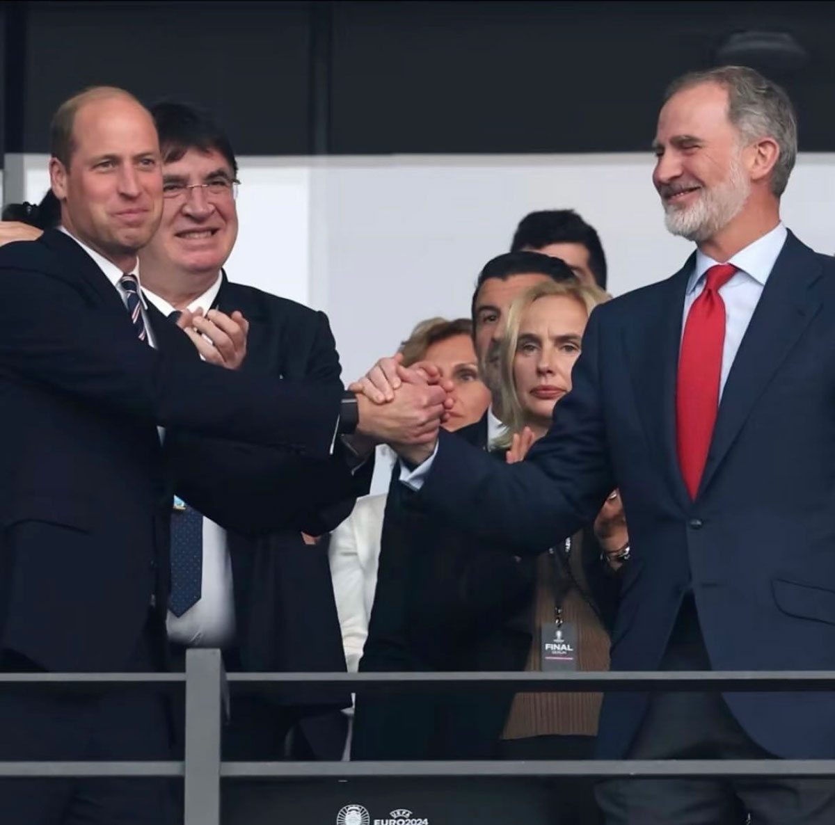 Como 'buen perdedor', William felicitó al rey Felipe por el triunfo de España en la Eurocopa 2024. 