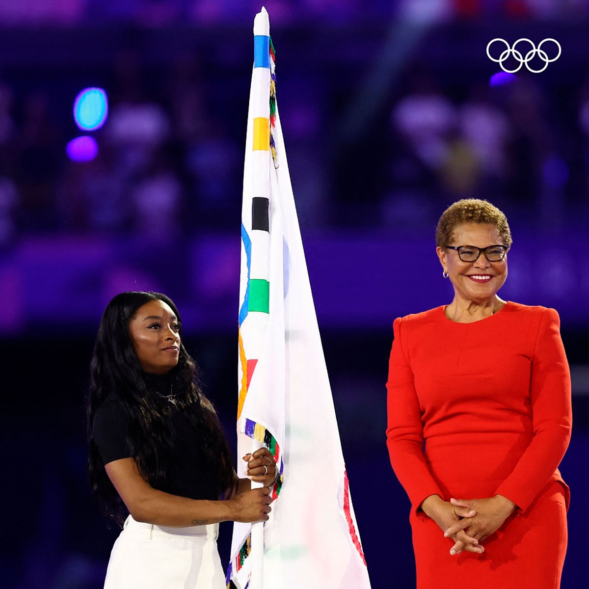 Simone Biles fue la abanderada en los Juegos Olímpicos.