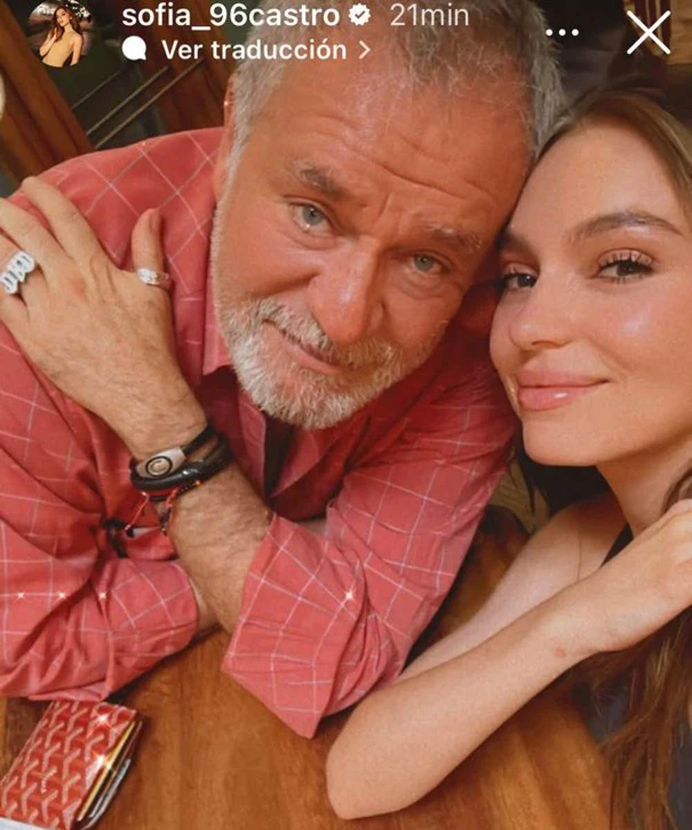Antes de su boda, Sofía Castro recibió un detalle especial de su papá, José Alberto Castro. 