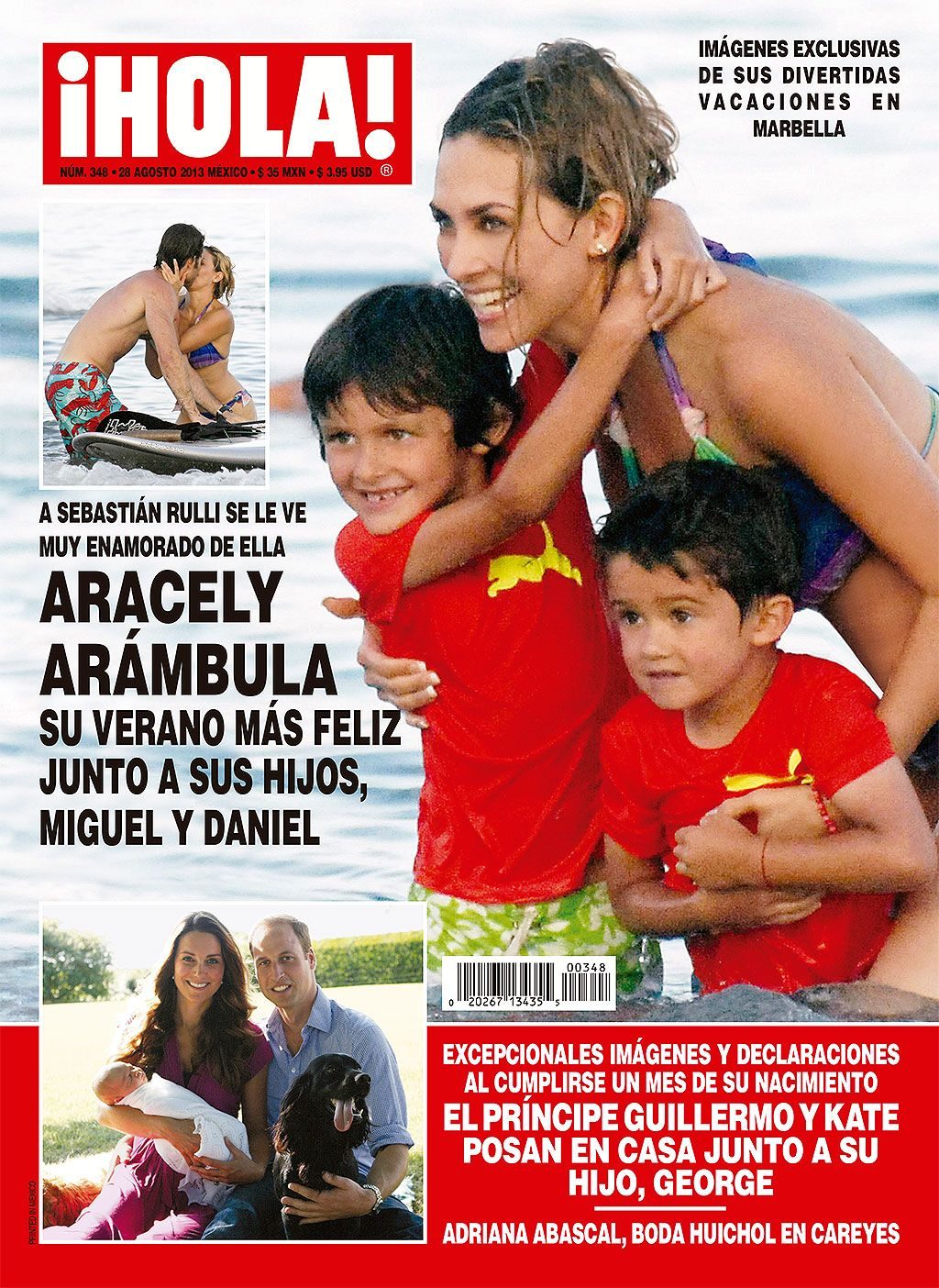 Una de las últimas veces que pudimos ver la cara de los hijos de Luis Miguel fue en 2013 en la portada de Hola.