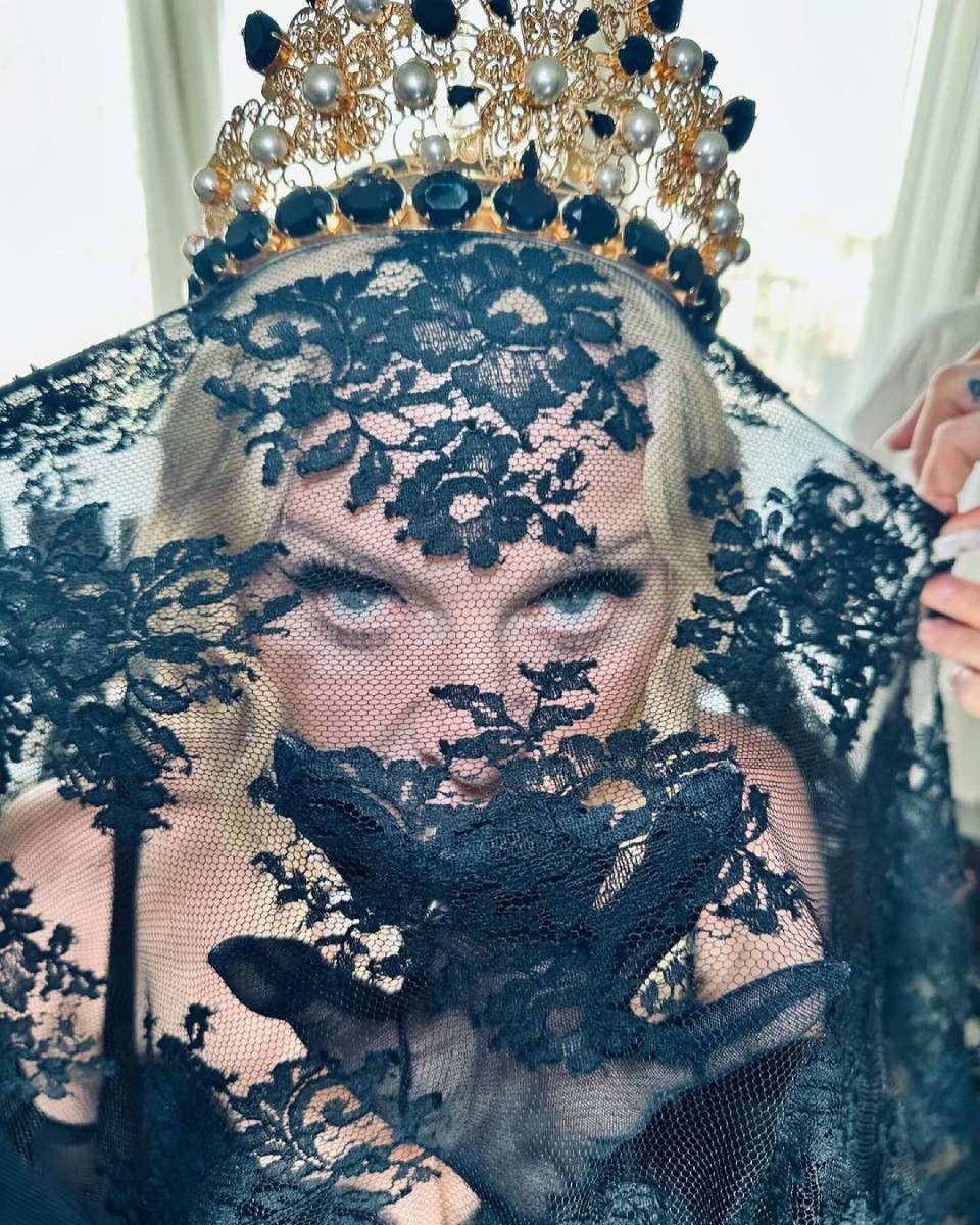 Madonna causó sensación durante el desfile de Dolce&Gabanna