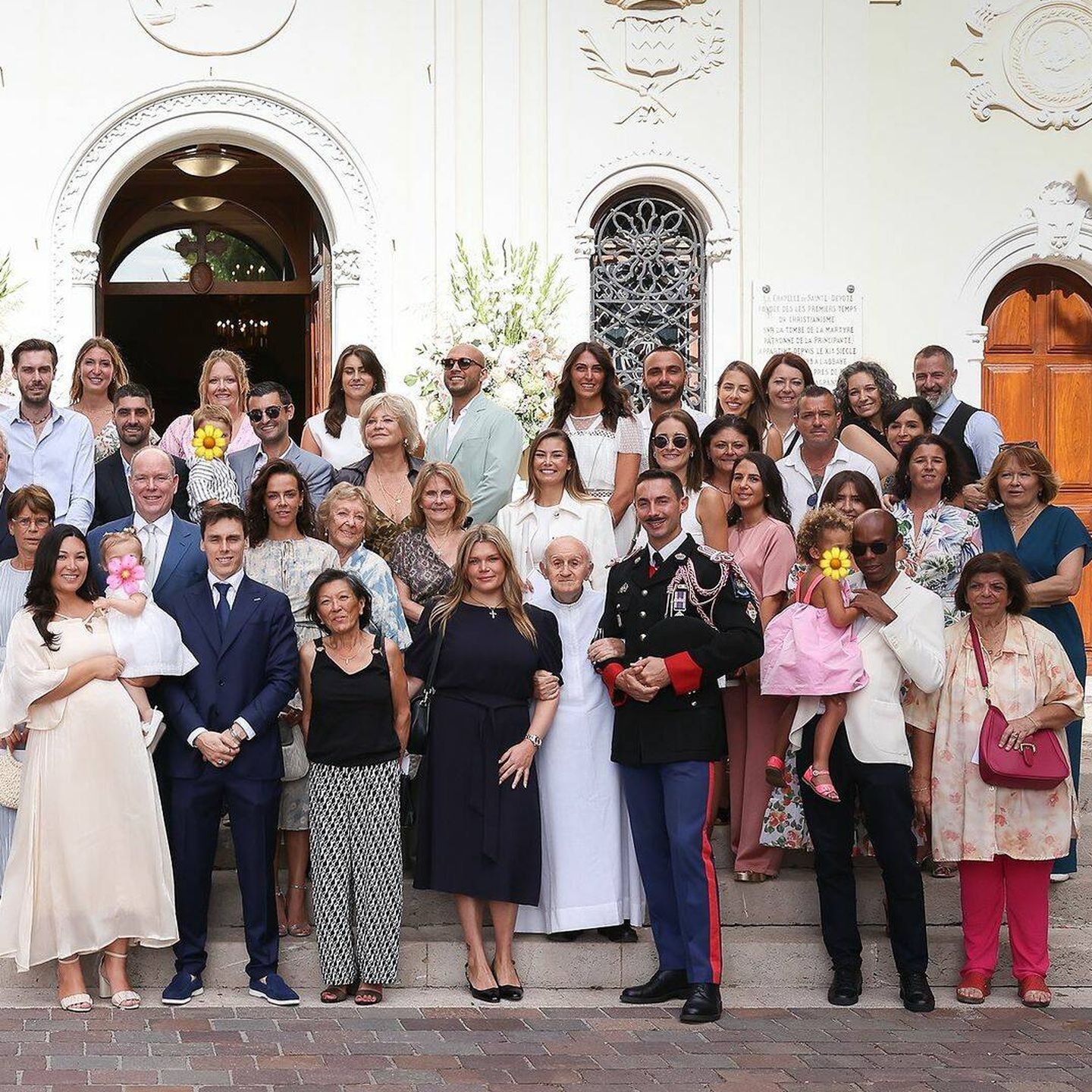 El bautizo de la nieta de la princesa Estefanía reunió a 'casi' toda la familia.