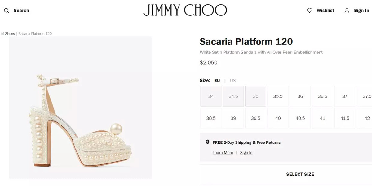 Los zapatos Jimmy Choo fueron elegidos con un gusto exquisito por la stylist de la novia.