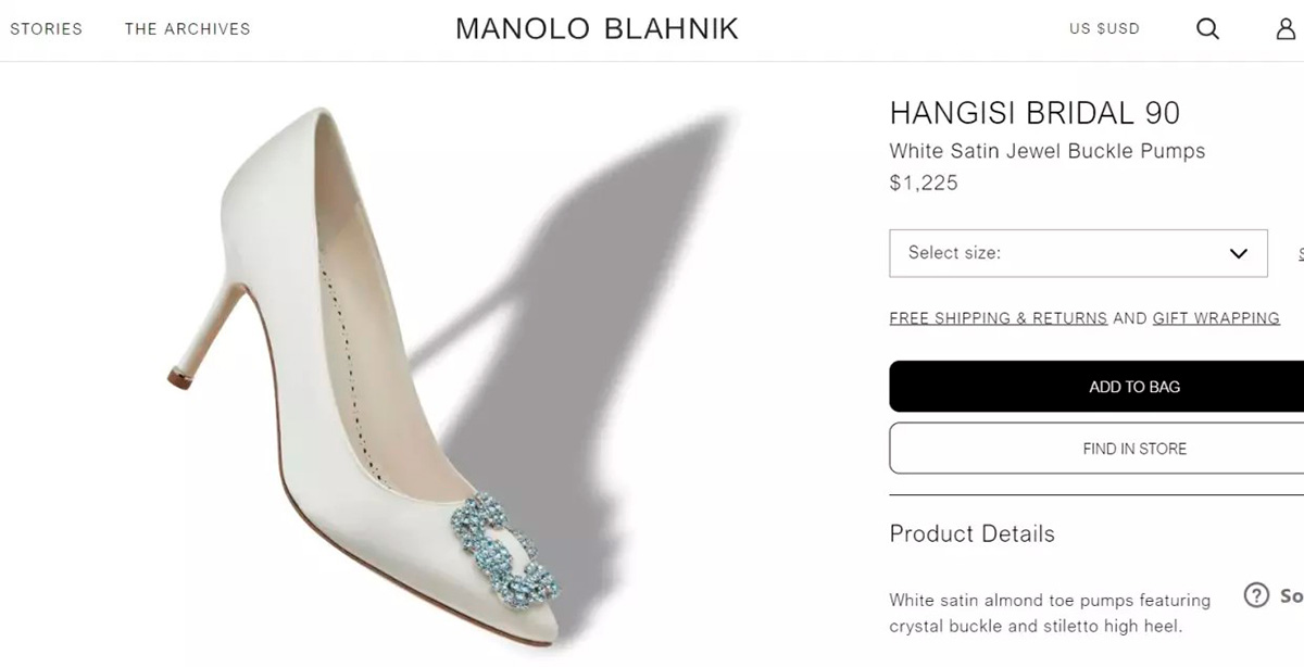 Los zapatos Manolo Blahnik son los favoritos de varias celebs de Hollywood.