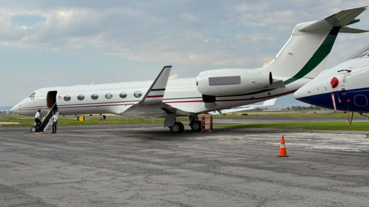 El avión privado de Ricardo Salinas Pliego que utilizó para irse a Las Vegas (Foto: /X @RicardoBSalinas)