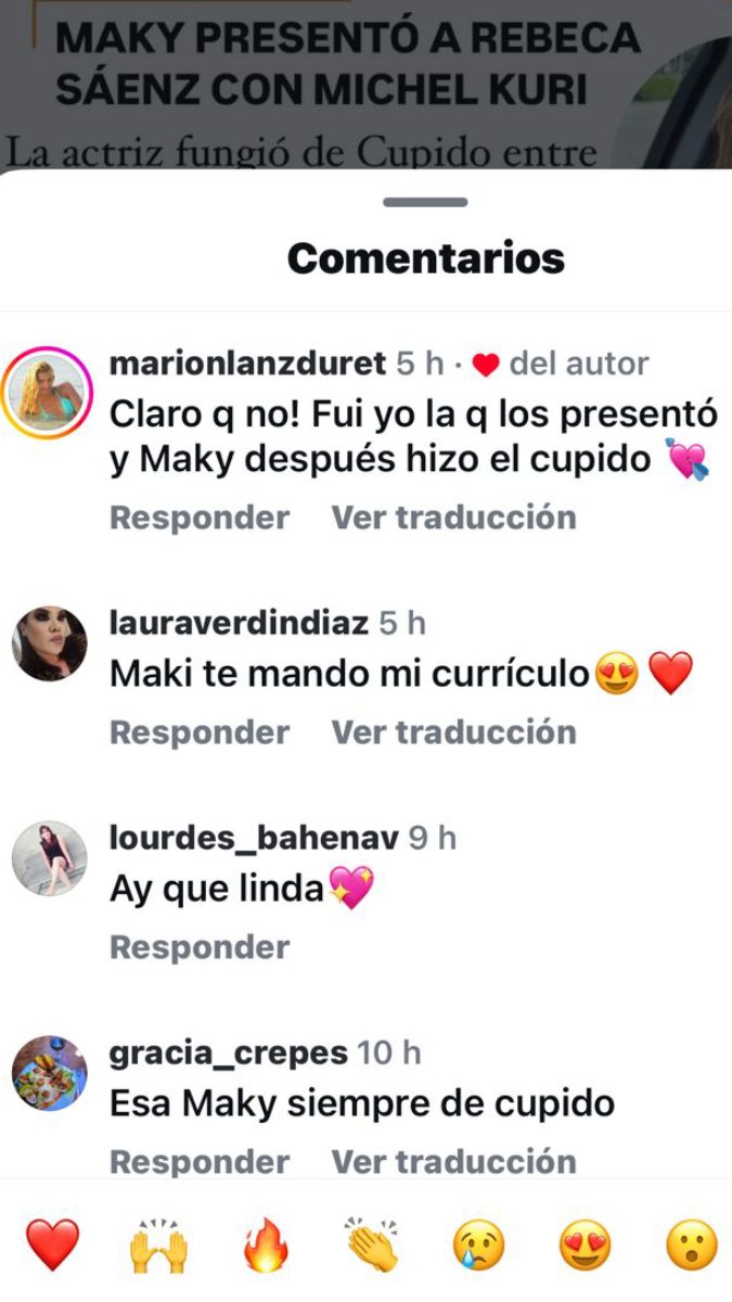 La influencer Marion Lanz Duret afirmó que fue ella quien los presentó y que la argentina fue el cupido.