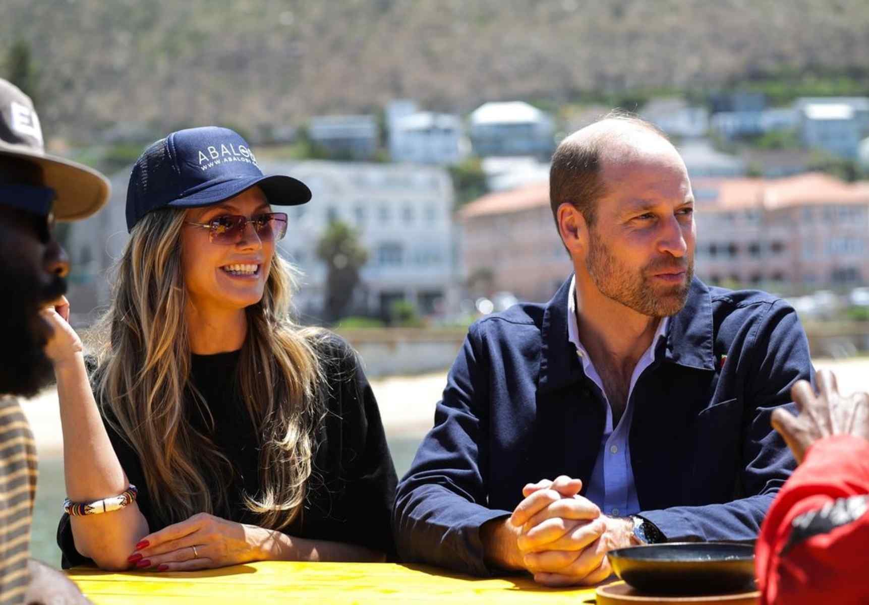 El príncipe William convivió con la modelo Heidi Klum.