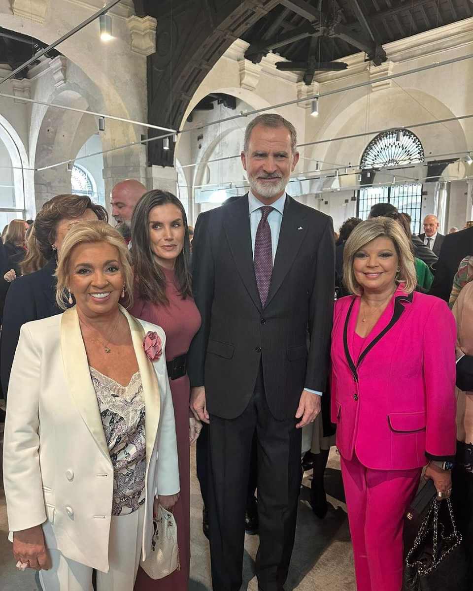 Carmen Borrego, la reina Letizia, el rey Felipe VI y Terelú Campos.