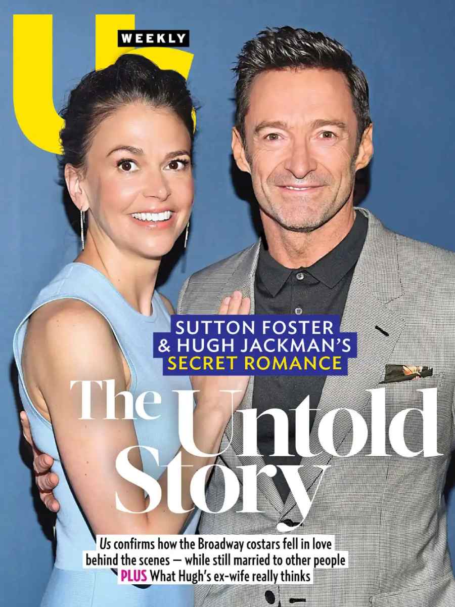 Hugh Jackman ySutton Foster participaron en la obra The Music Man, en 2022.