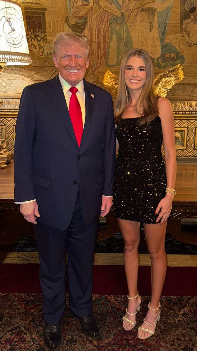 Kai Trump presumió en su cuenta oficial de Instagram una postal con su abuelo.(Foto: Instagram/@kaitrumpgolfer)