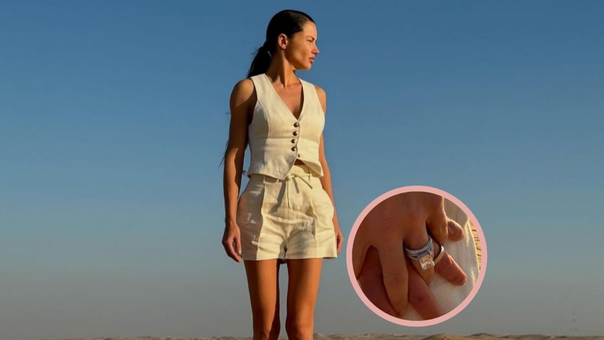 Con un lujoso anillo en mano, Adriana Lima anuncia que se casó con su pareja Andre Lemmers 