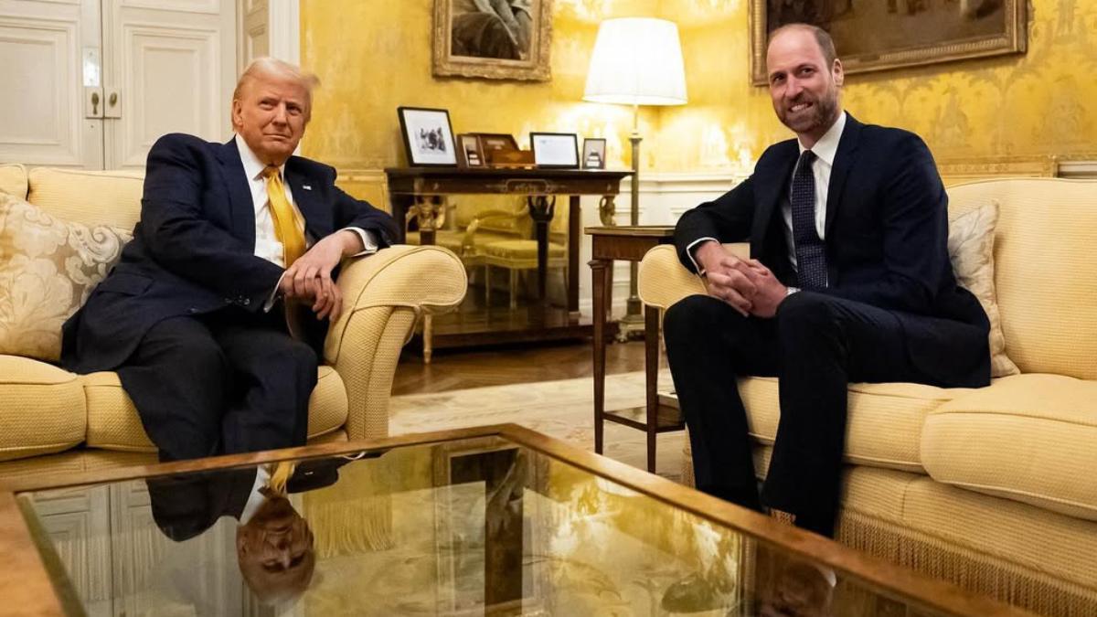Donald Trump llena de elogios al príncipe William en su encuentro en París