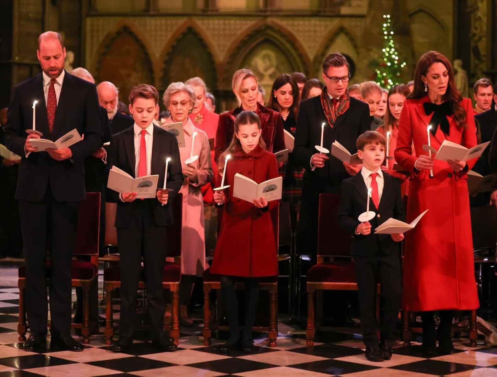 Kate Middleton estuvo acompañada de su familia en la celebración navideña.