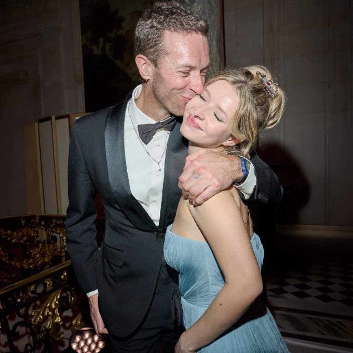 Chris y Apple Martin.