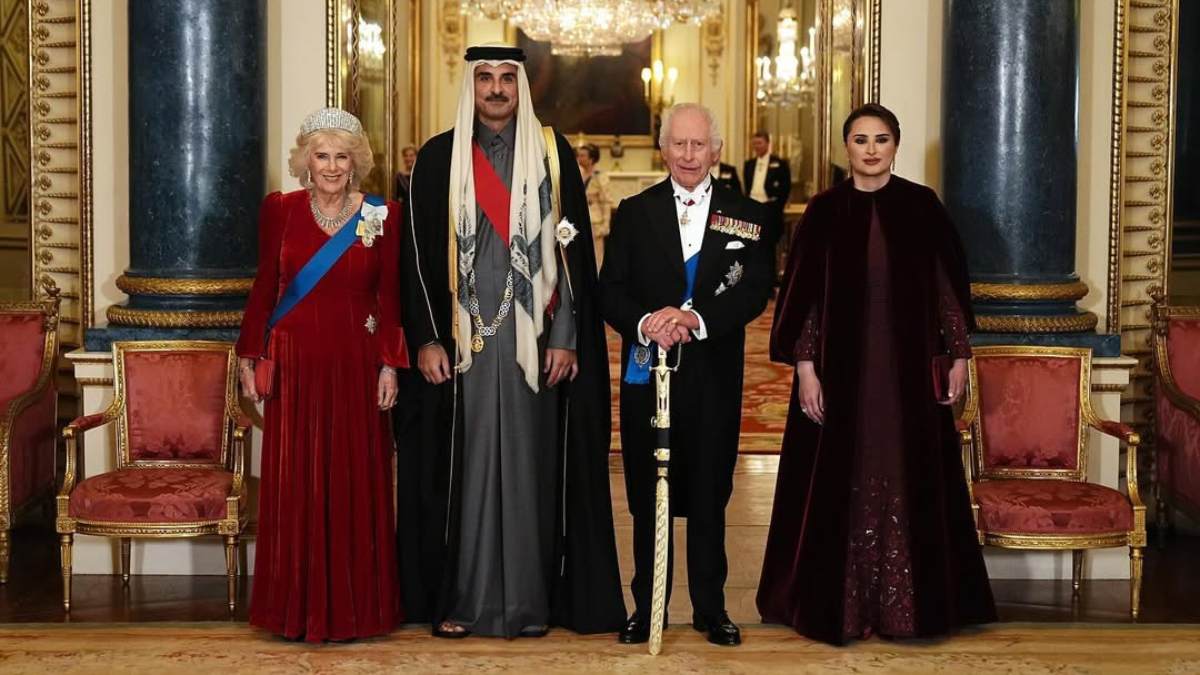 Sin Kate Middleton, pero con los Beckham, así se vivió la cena en honor al emir de Qatar en Buckingham Palace 