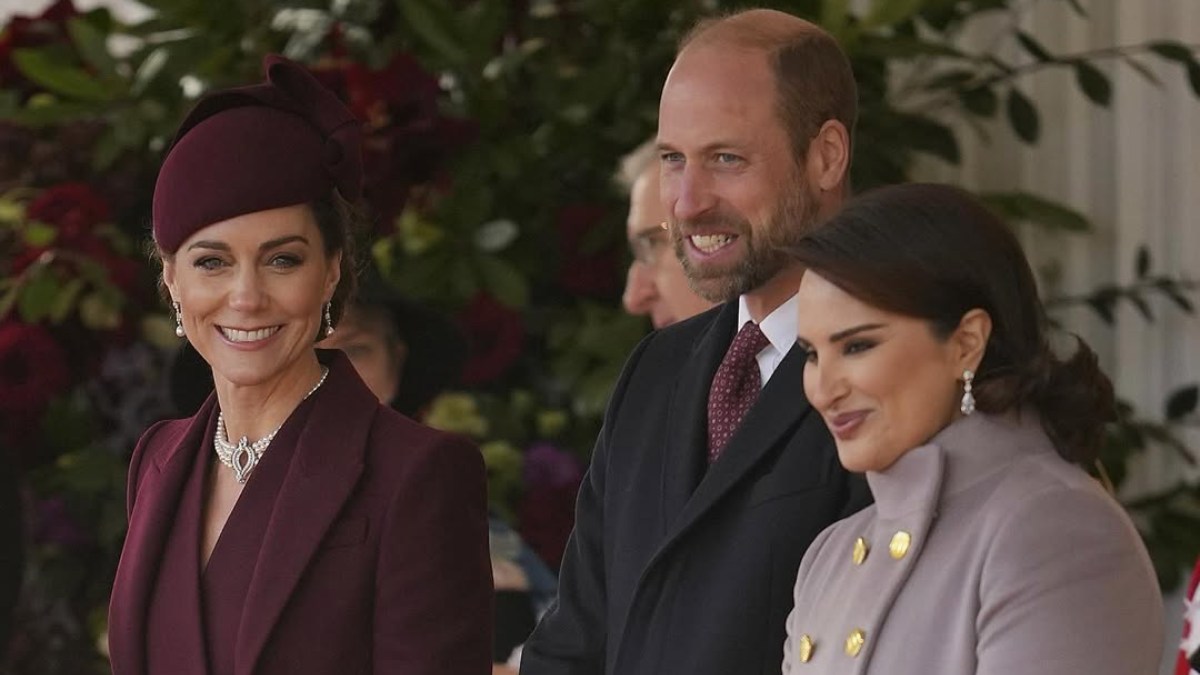 Middleton lució joyas históricas en la pasada visita de estados del emir de Qatar.