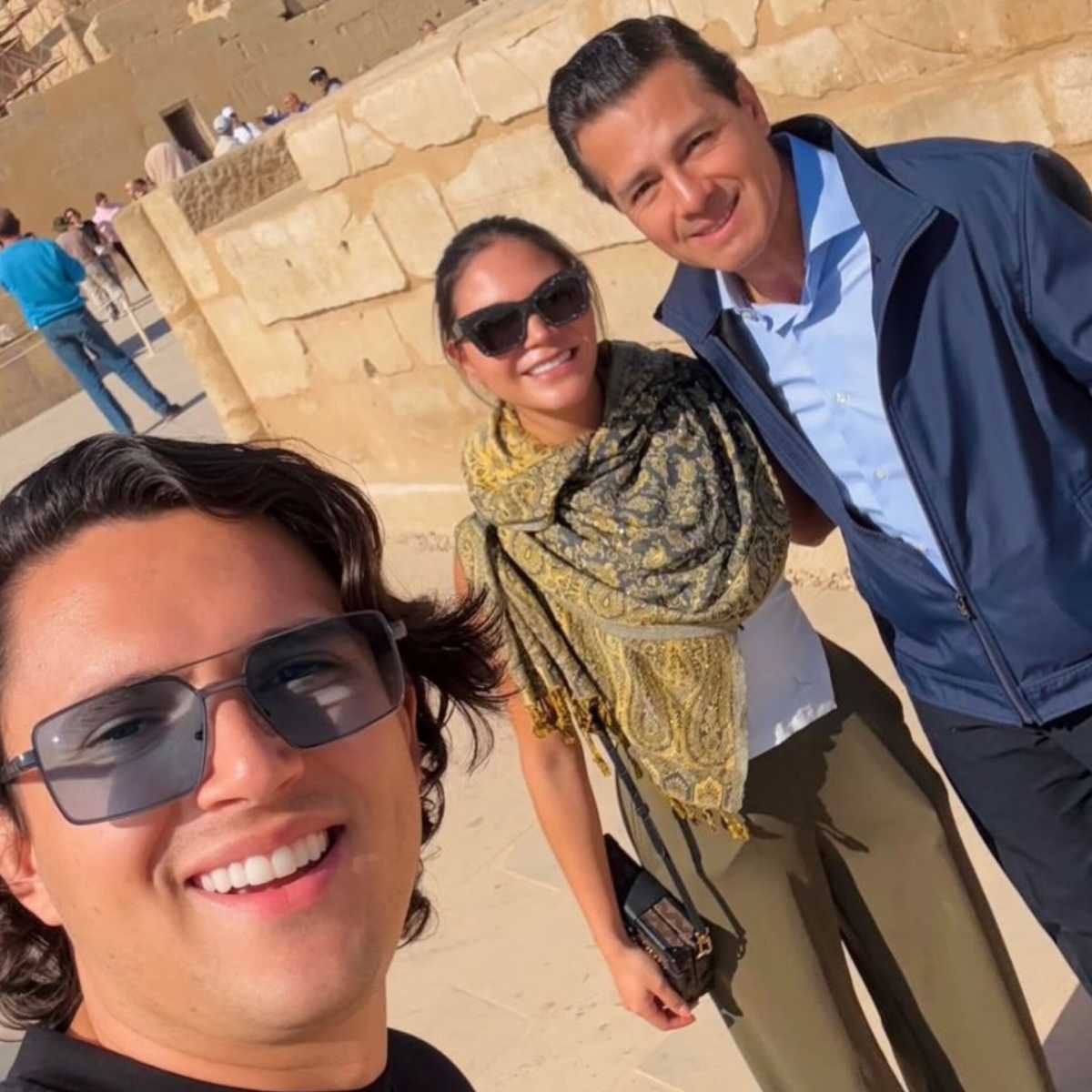 Los influencer Adolfo Lazzari y Yun Beyruti, documentaron su encuentro con el expresidente Enrique Peña Nieto.