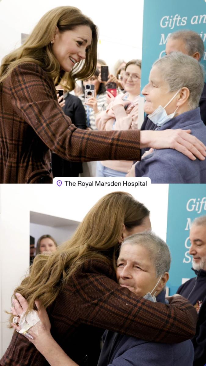 Kate Middleton visitó a pacientes de cáncer para compartir su experiencia con la enfermedad.