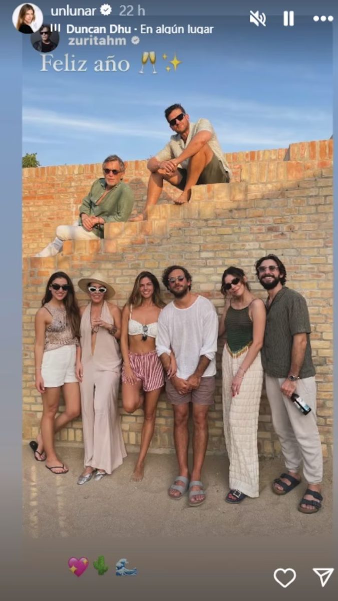 La familia Zurita y sus parejas disfrutaron de un viaje por México.