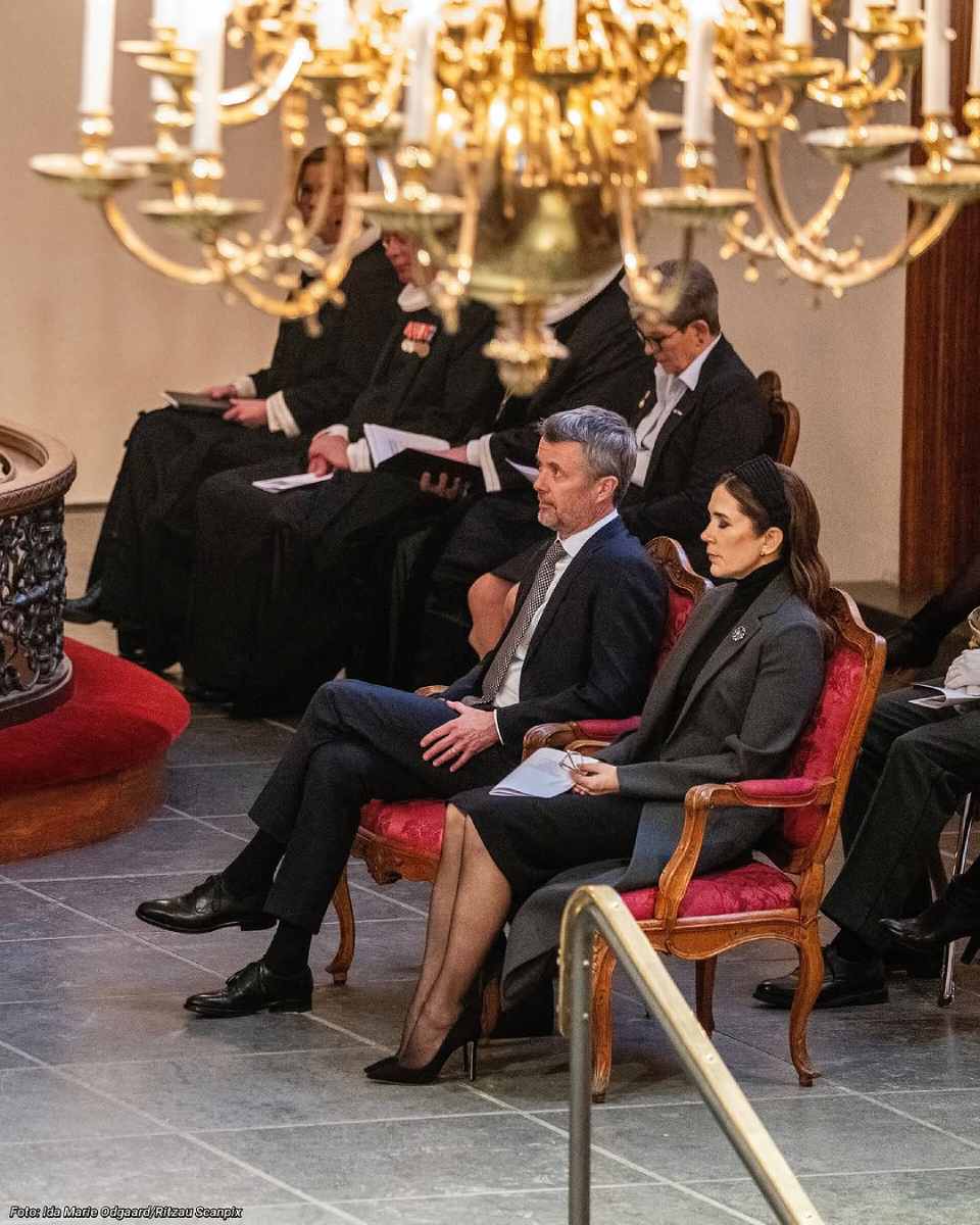 Los reyes de Dinamarca acudieron a una misa en honor a Ucrania.
