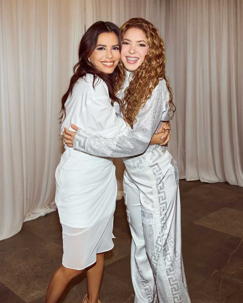 Eva Longoria acudió a unos de los shows de Shakira en la Ciudad de México.