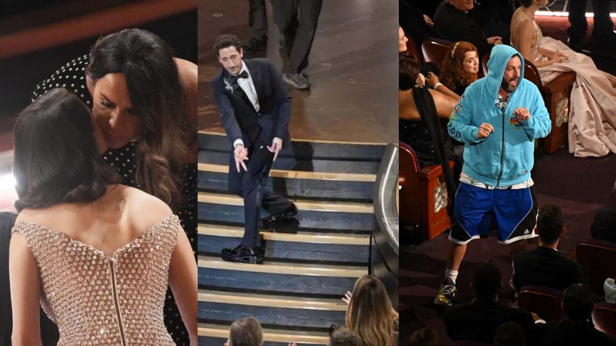 Momentos virales e imperdibles de los Oscar 2025: del beso entre Karla Sofía Gascón y Selena, hasta el chicle de Adrien Brody